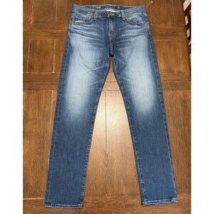 AG Adriano Goldschmied Dark Wash Jeans Mens 32x34 Tellis Modern Slim NWOT Faded